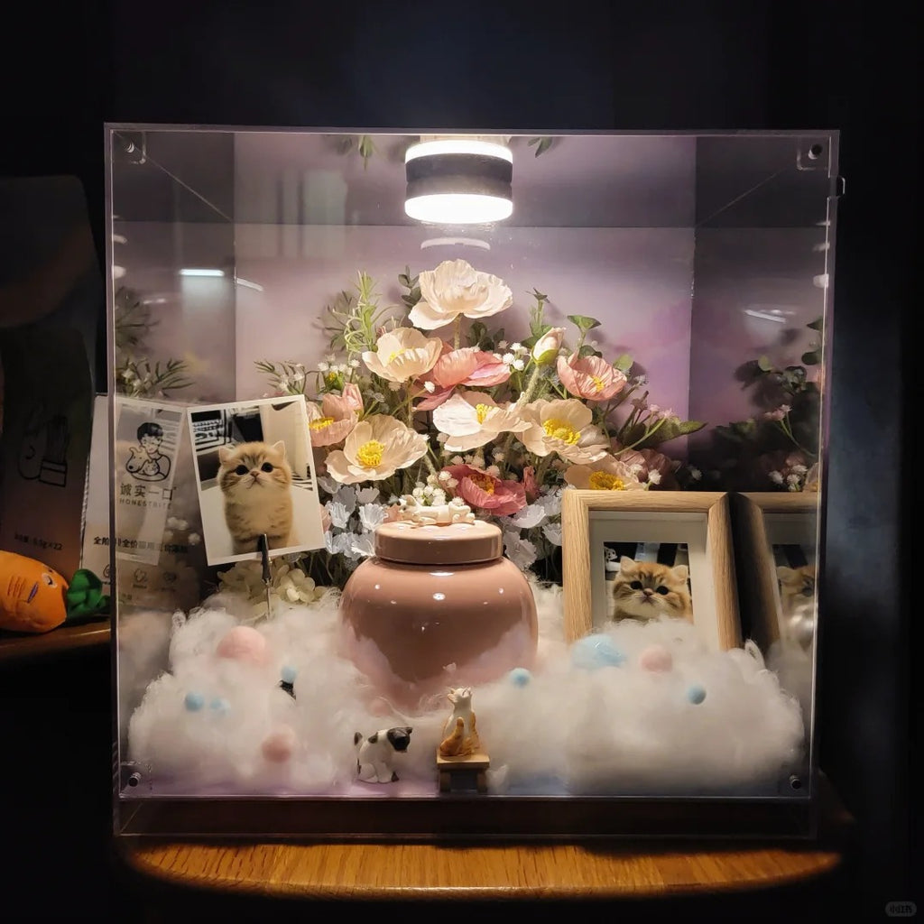 Saying Goodbye to Your Pet |Build a transparent palace for your pet's farewell.
