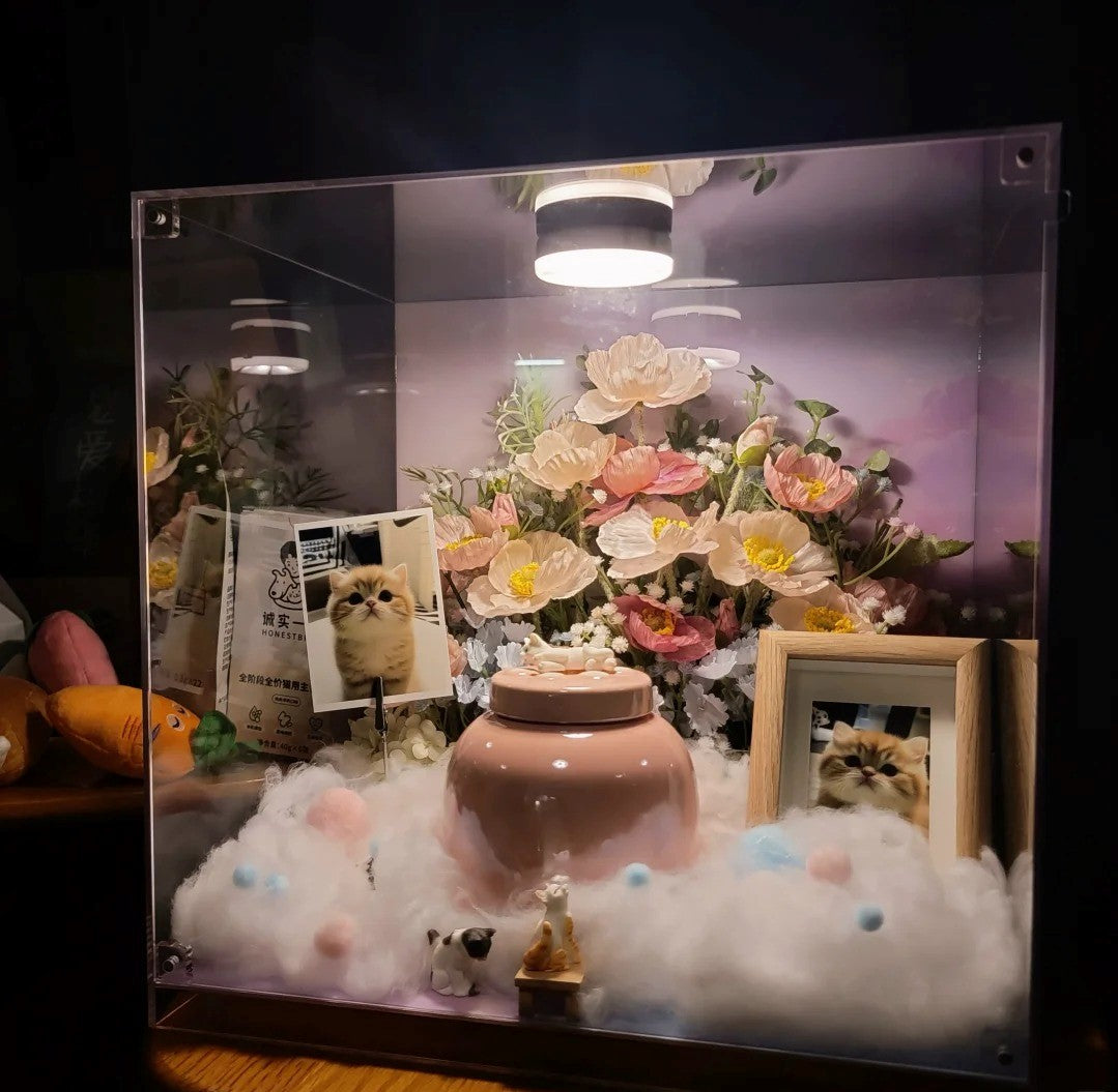 Saying Goodbye to Your Pet |Build a transparent palace for your pet's farewell.