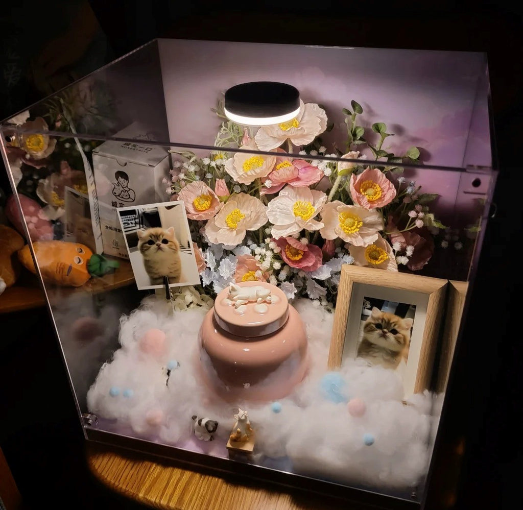 Saying Goodbye to Your Pet |Build a transparent palace for your pet's farewell.